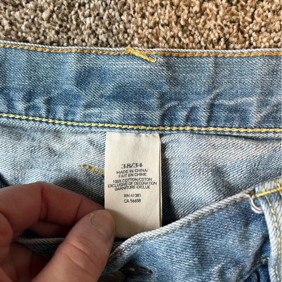 Men’s Polo Ralph Lauren Distressed Jeans size 38/34 Classic Fit Straight Leg RL - Picture 5 of 8